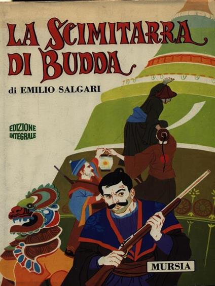La scimitarra di Budda - Emilio Salgari - copertina
