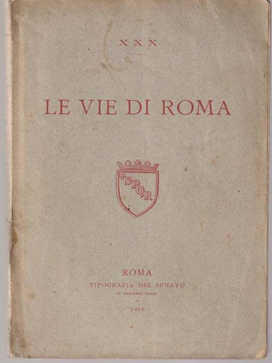 Le vie di Roma - copertina