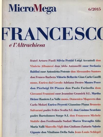 MicroMega 6/2015 - copertina