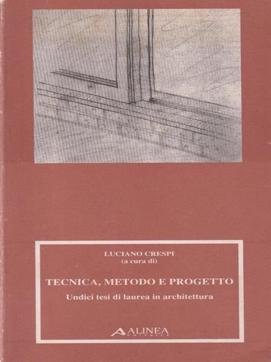   Tecnica, Metodo e progetto - Luciano Crespi - copertina