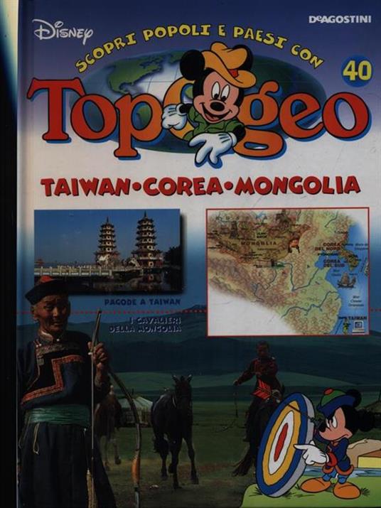 Topogeo 40 Taiwan Corea Mongolia - copertina