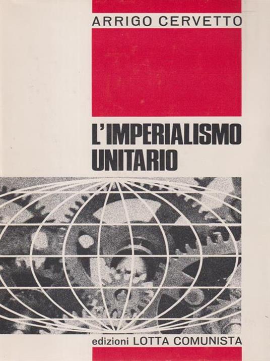 L' imperialismo unitario - Arrigo Cervetto - copertina