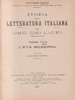   Storia della letteratura italiana
