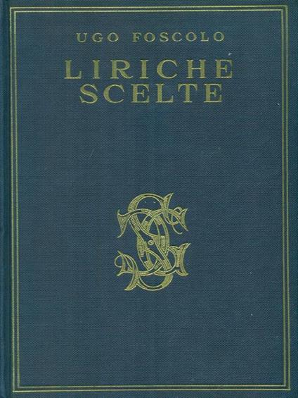 Liriche scelte - Ugo Foscolo - copertina