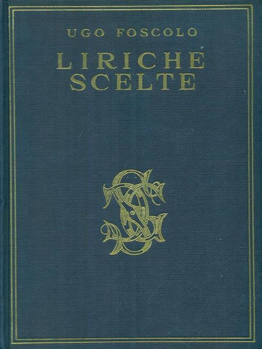 Liriche scelte - Ugo Foscolo - copertina