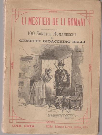   Li mestieri de li romani - Gioachino Belli - copertina