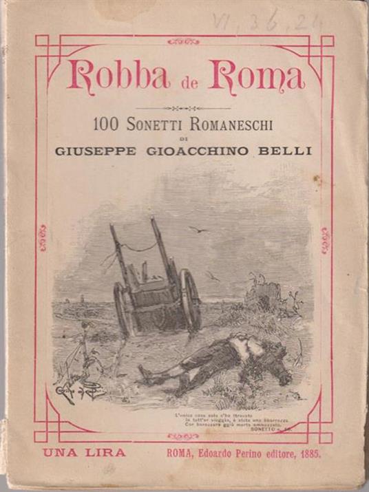   Robba de Roma - Gioachino Belli - copertina