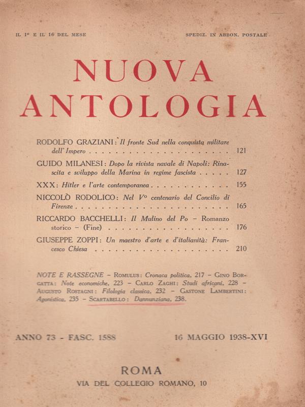   Nuova antologia anno 73 16 maggio 1938