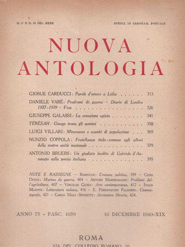   Nuova antologia anno 75 16 dicembre 1940