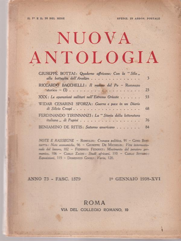   Nuova antologia anno 73 1 gennaio 1938