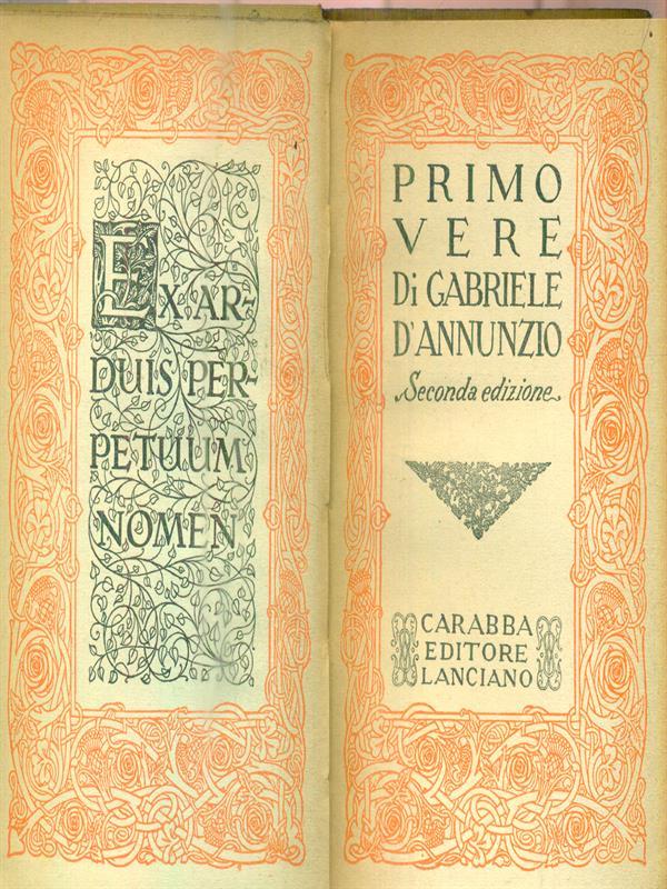   Primo vere. Seconda edizione