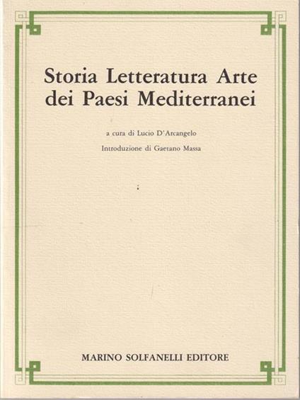   Storia letteratura arte dei paesi mediterranei - copertina
