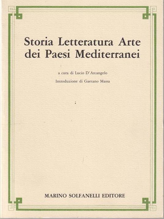   Storia letteratura arte dei paesi mediterranei - copertina