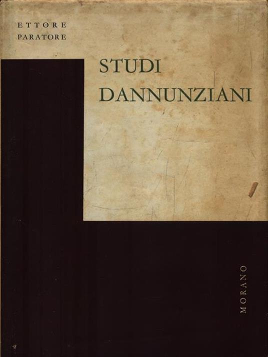   Studi Dannuziani - Ettore Paratore - copertina