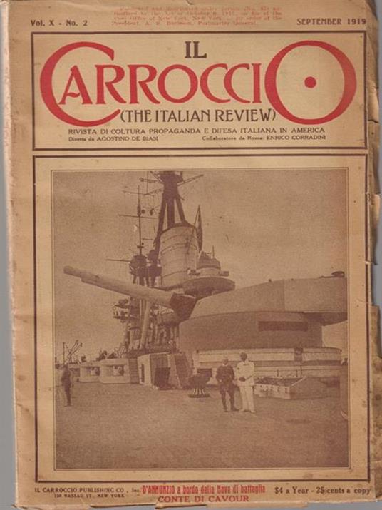 Il carroccio vol X. n. 2. september 1919 - copertina