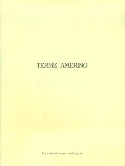   Terme Amerino - copertina