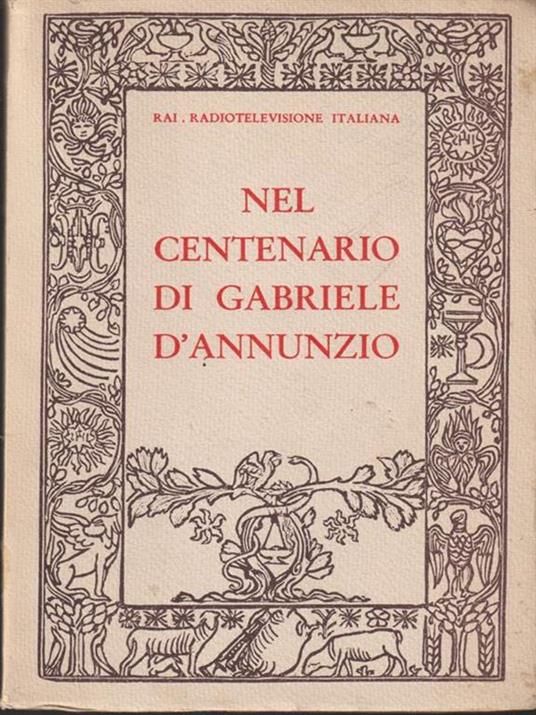 Nel centenario di Gabriele D'Annunzio - copertina