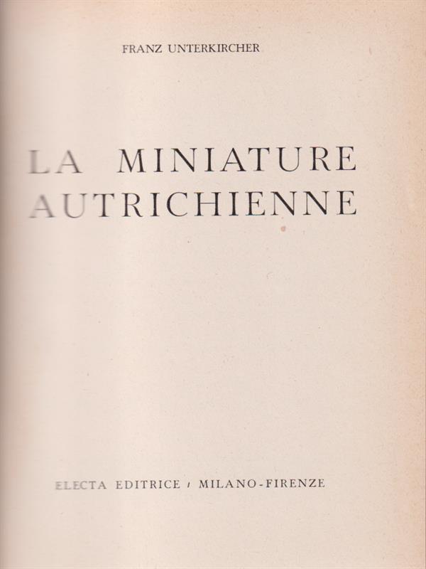 La miniature autrichienne
