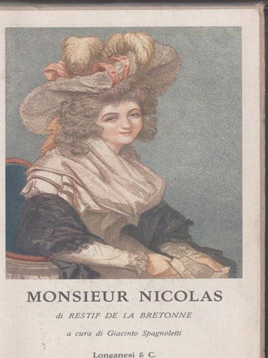 Monsieur Nicolas - Restif de La Bretonne - copertina