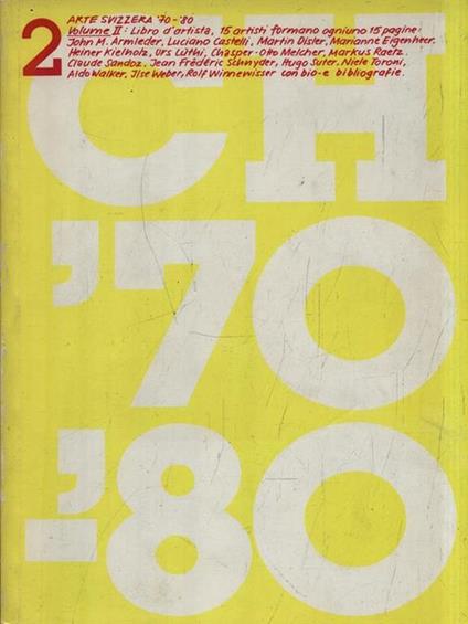 CH '70-'80 Arte Svizzera Vol. 2 - copertina