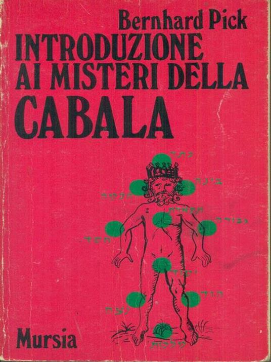 Introduzione ai misteri della Cabala - Bernhard Pick - copertina