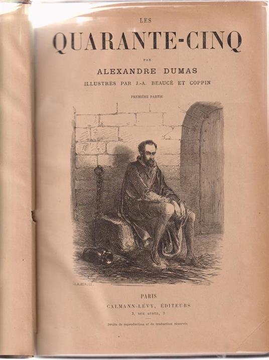 Le quarante-cinq - Alexandre Dumas - copertina