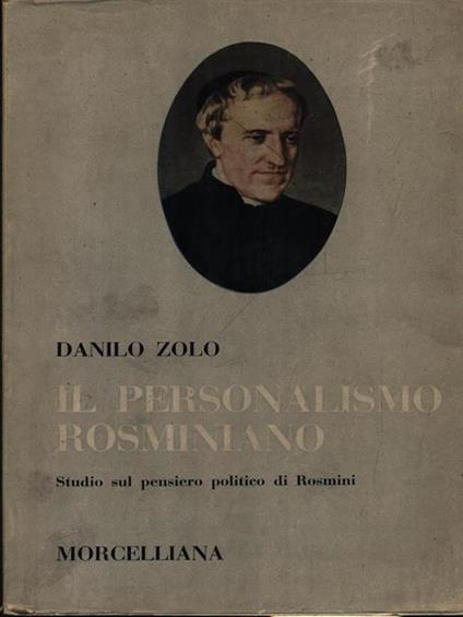 Il personalismo rosminiano - Danilo Zolo - copertina