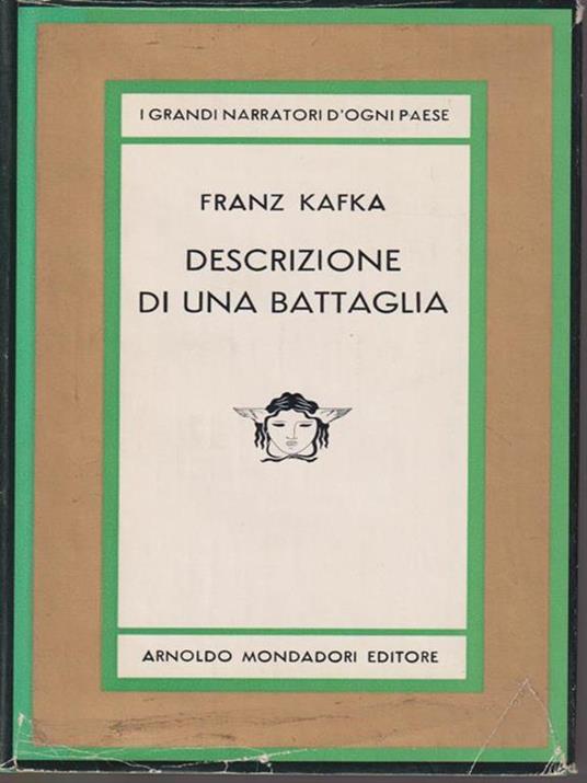   Descrizione di una battaglia - Franz Kafka - copertina