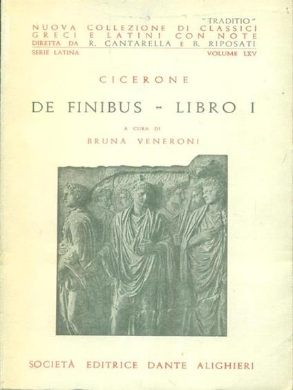   De Finibus Libro I - M. Tullio Cicerone - copertina