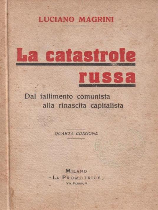 La catastrofe russa - Luciano Magrini - copertina