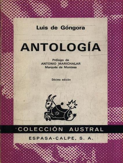 Antologia - Luis de Gongora - copertina