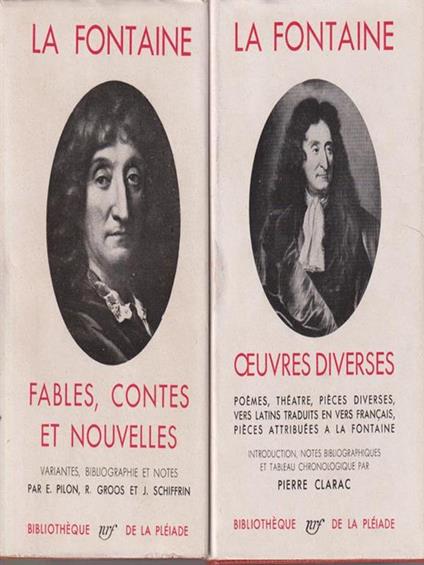   Fables, contes et nouvelles / Oeuvres diverses. 2vv - Jean de La Fontaine - copertina