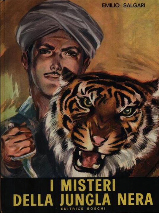 I misteri della jungla nera - Emilio Salgari - copertina