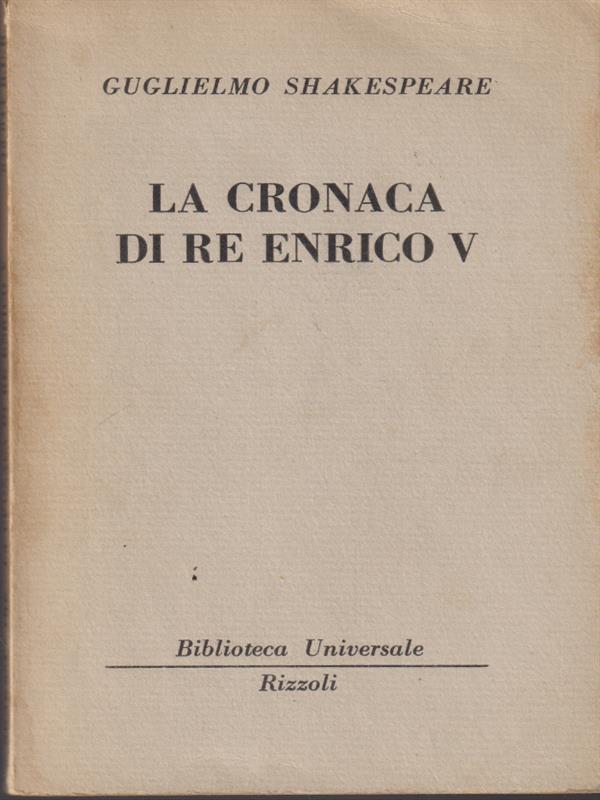 La cronaca di Re Enrico V