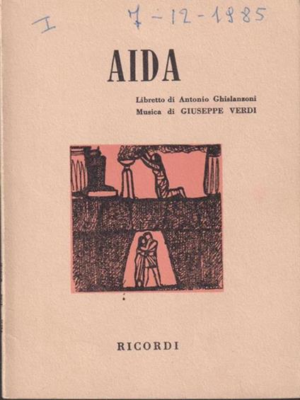   Aida - Alberto Ghislanzoni - copertina