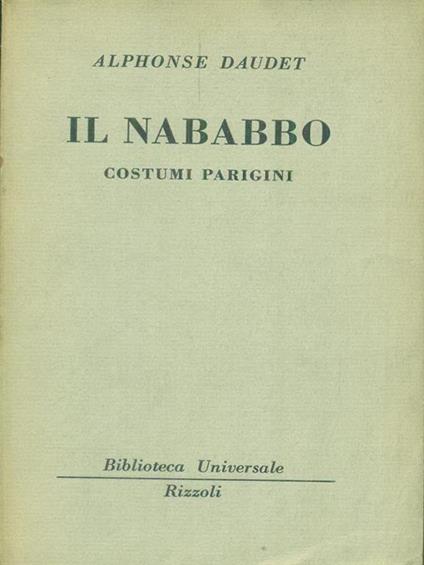 Il  nababbo - Alphonse Daudet - copertina