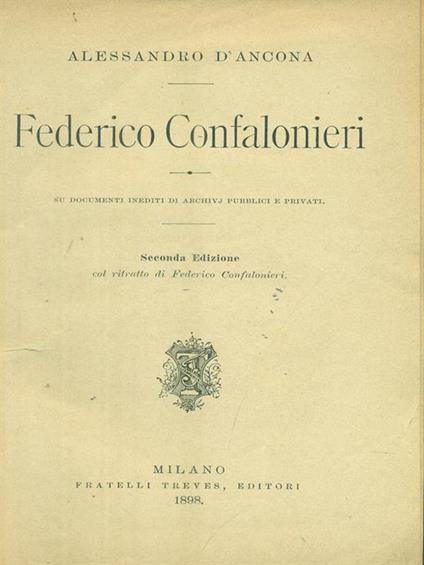   Federico Confalonieri - Alessandro D'Ancona - copertina