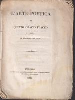 L' arte poetica di Quinto Orazio Flacco esposta in dialetto milanese