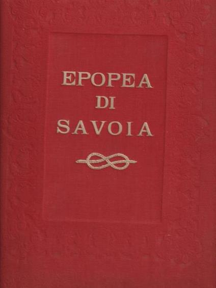   Epopea di Savoia - G. Manzoni - copertina