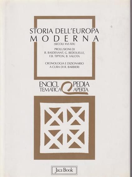   Storia dell'Europa moderna - copertina