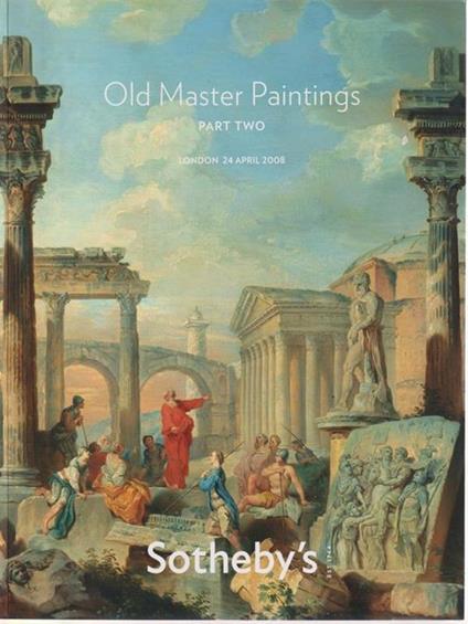   Sotheby's Old Master Paintings. Part Two. London 24 Avril 2008 - copertina