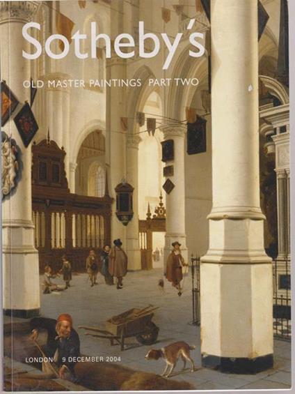   Sotheby's Old Master Paintings. Part Two. London 9 december 2004 - copertina
