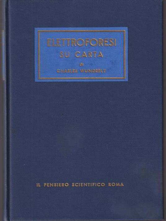   Elettroforesi su carta - Charles Wunderly - copertina