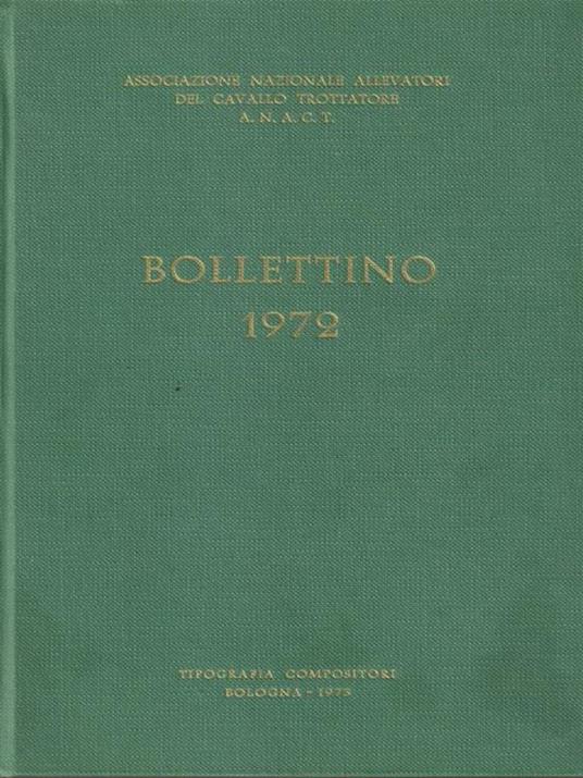   Bollettino 1972 - copertina
