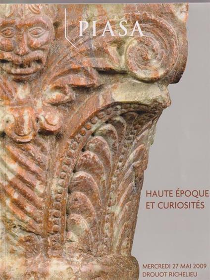   Piasa. Haute epoque et curiosites. Mercredi 27 mai 2009 - copertina
