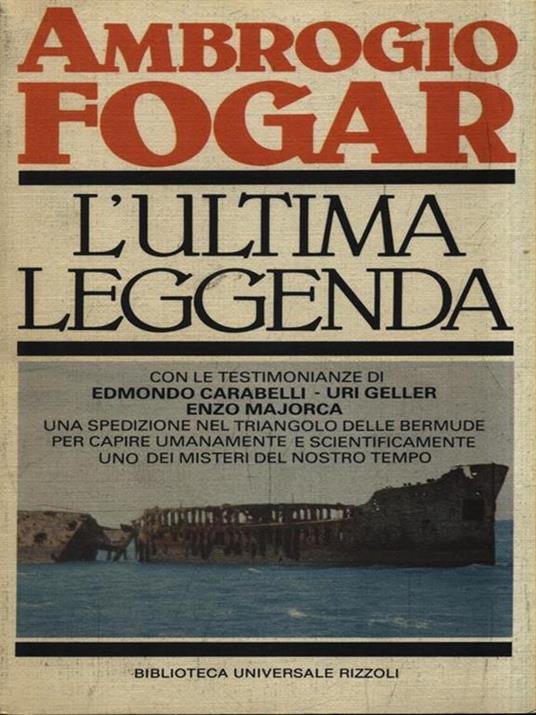 L' ultima leggenda - Ambrogio Fogar - copertina