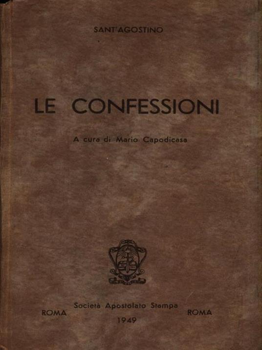 Le confessioni - Agostino (sant') - copertina