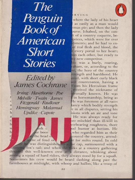 The penguin Book of American Short Stories - James Cochrane - copertina