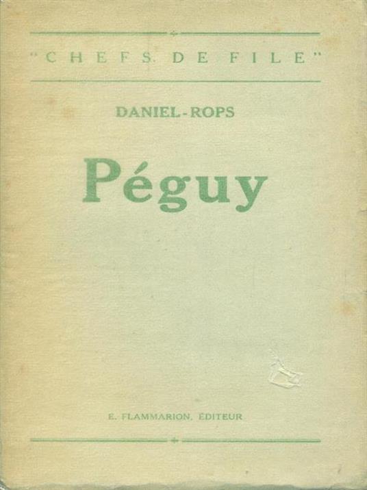   Peguy - Henri Daniel Rops - copertina