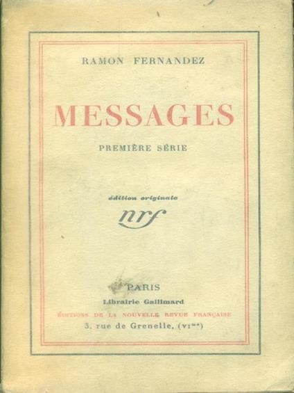   Messages - Fernandez Ramon - copertina